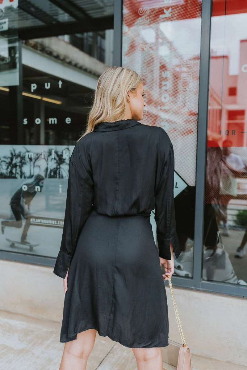 Lost In The Moment Dress in Black - Image 9