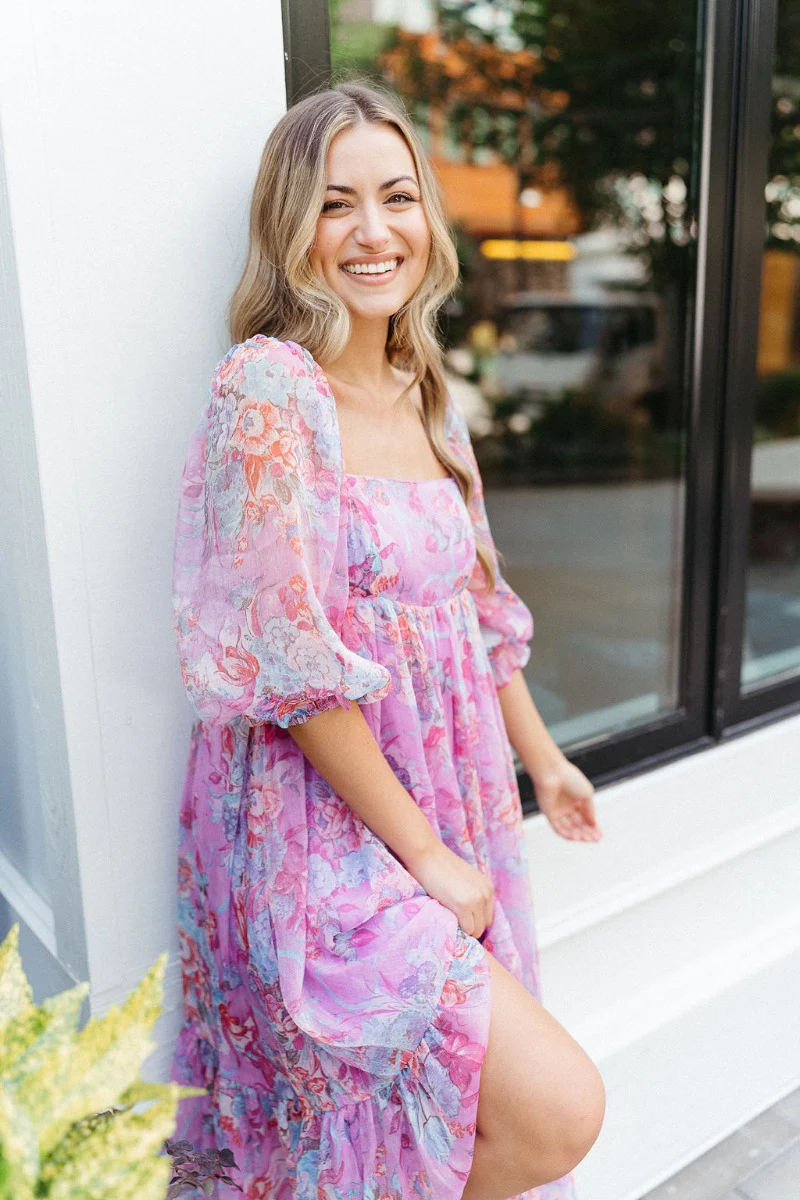 Love Struck Floral Midi Dress - Image 3