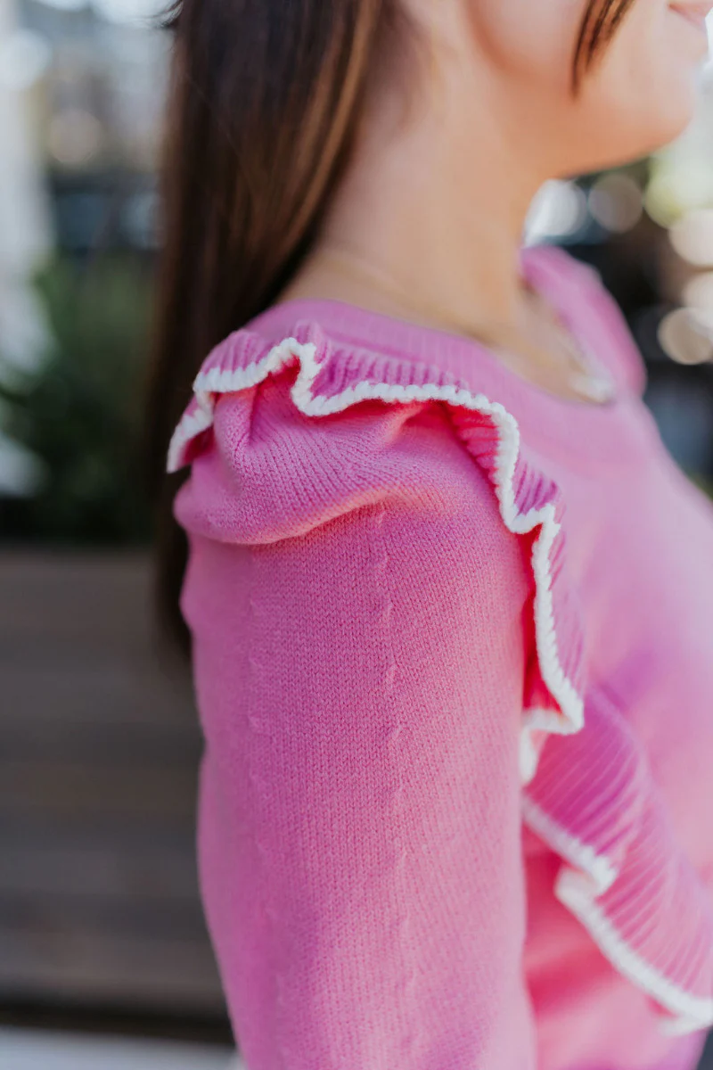 Lucky Me Sweater in Pink - Image 3