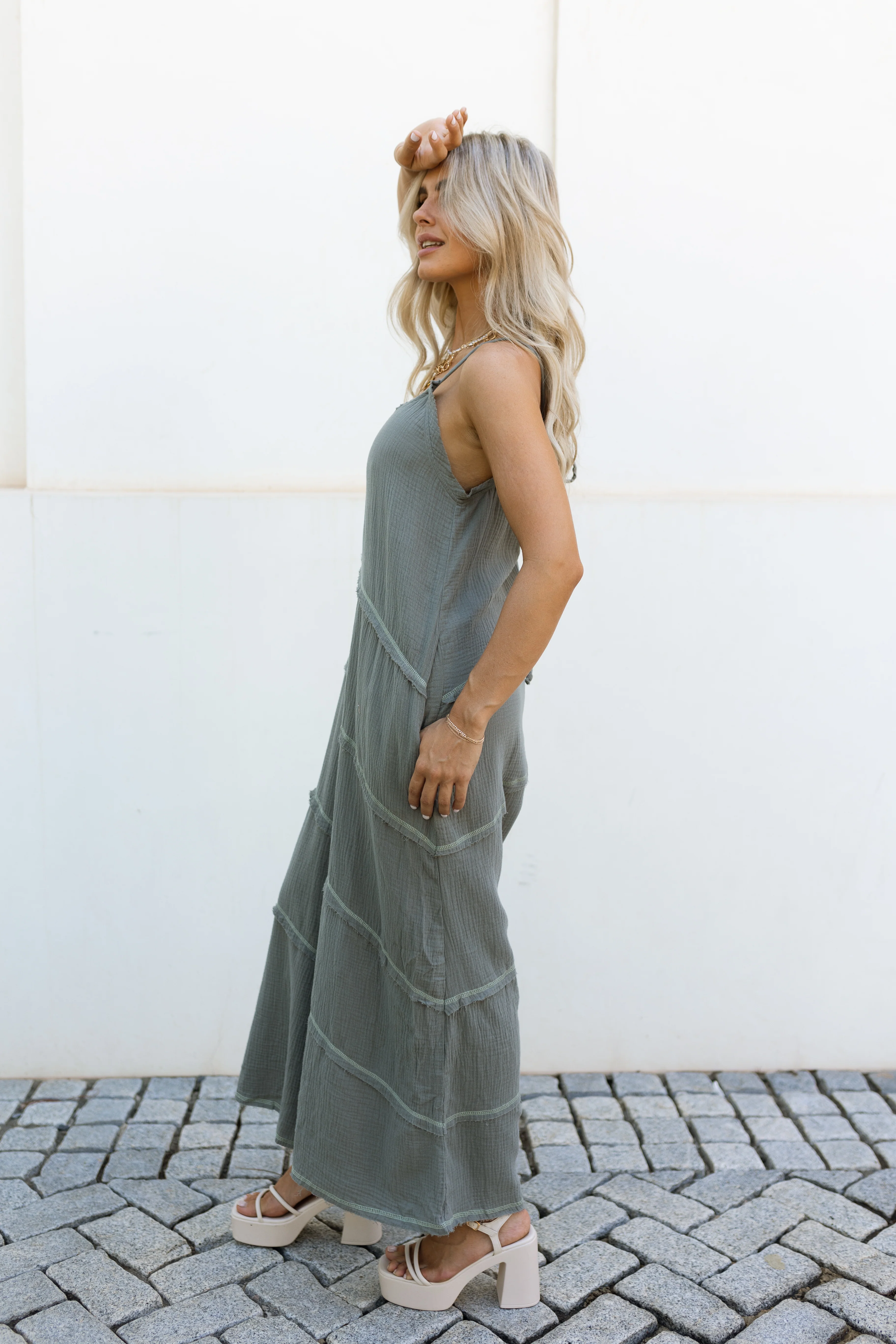 Lucy Olive Jumpsuit - Image 5