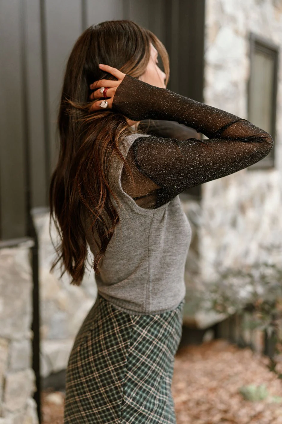 Luna Charcoal Grey Sweater Vest - Image 13