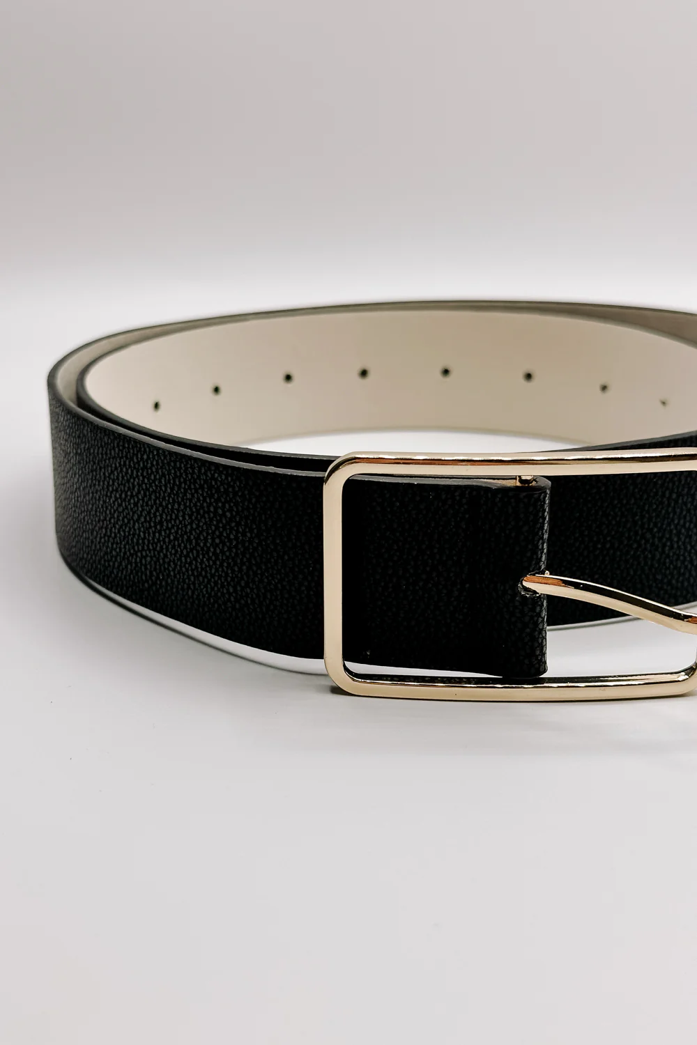Lydia Black Faux-Leather Belt - Image 3