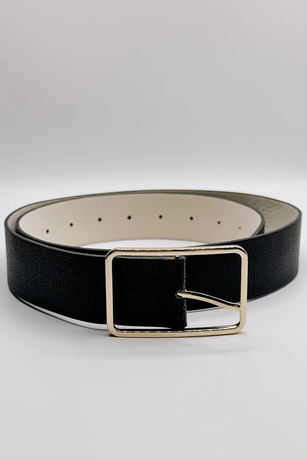 Lydia Black Faux-Leather Belt - Image 4