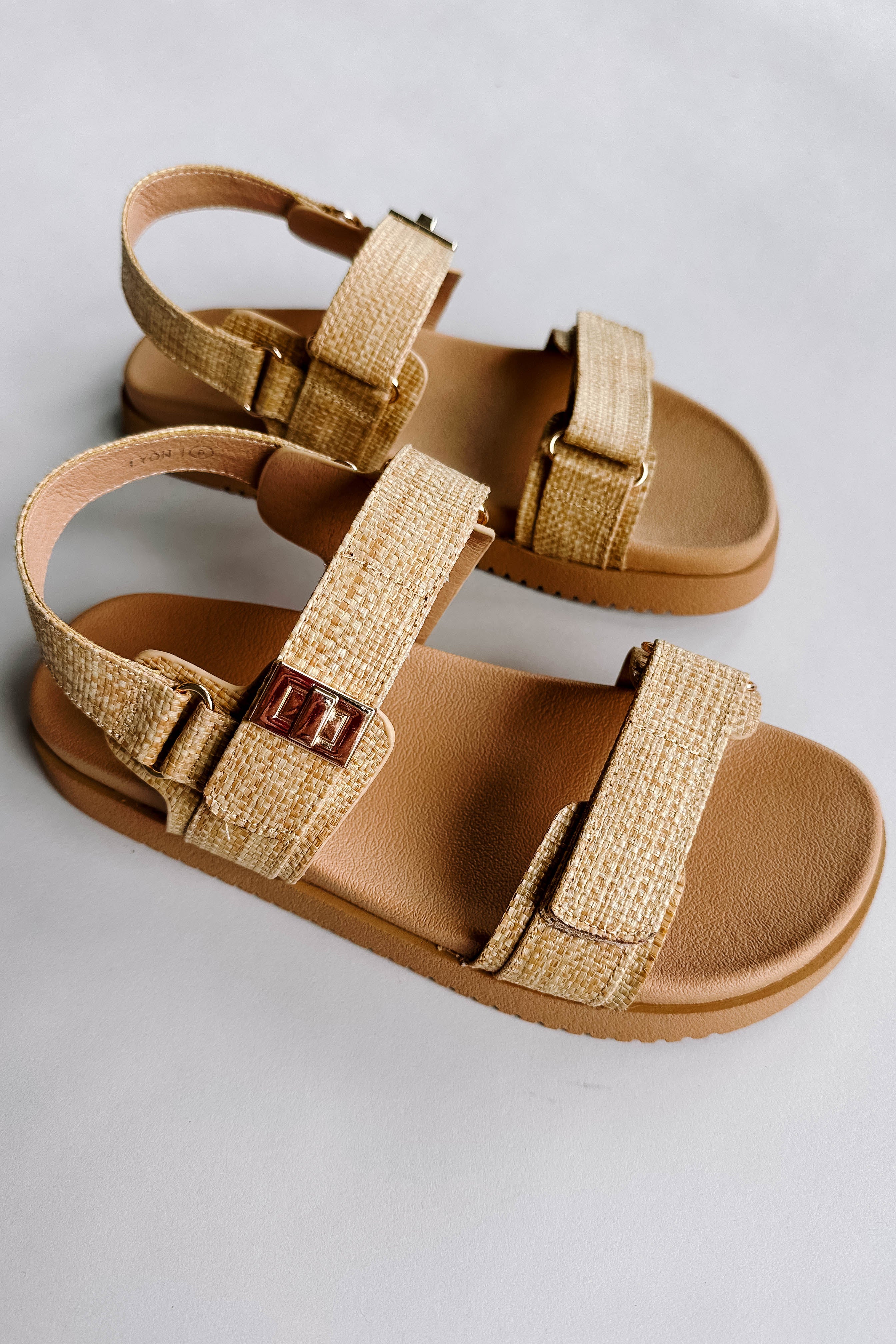 Lyon Sandal in Beige Raffia - Image 4