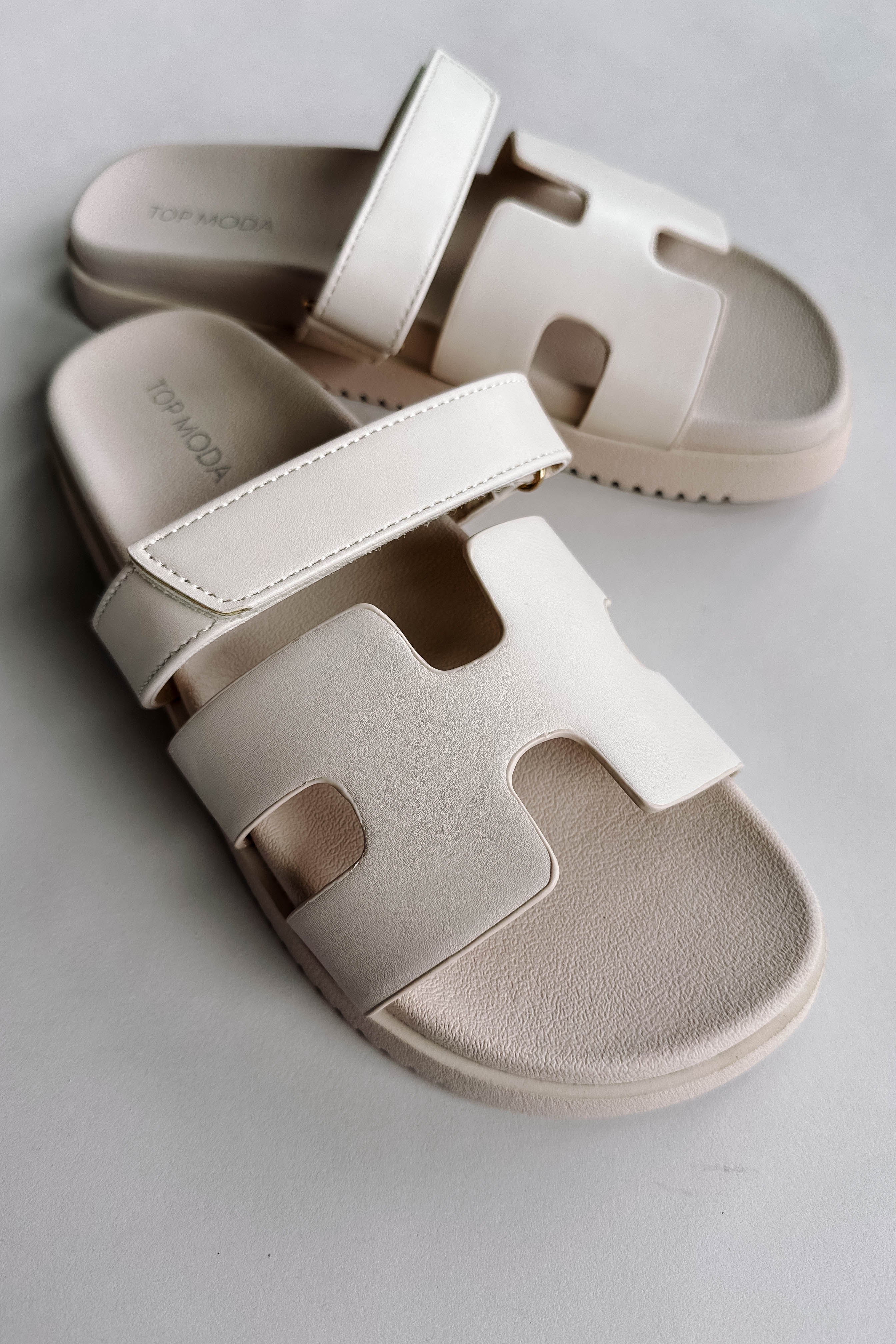 Jade Strap Sandal in Ivory