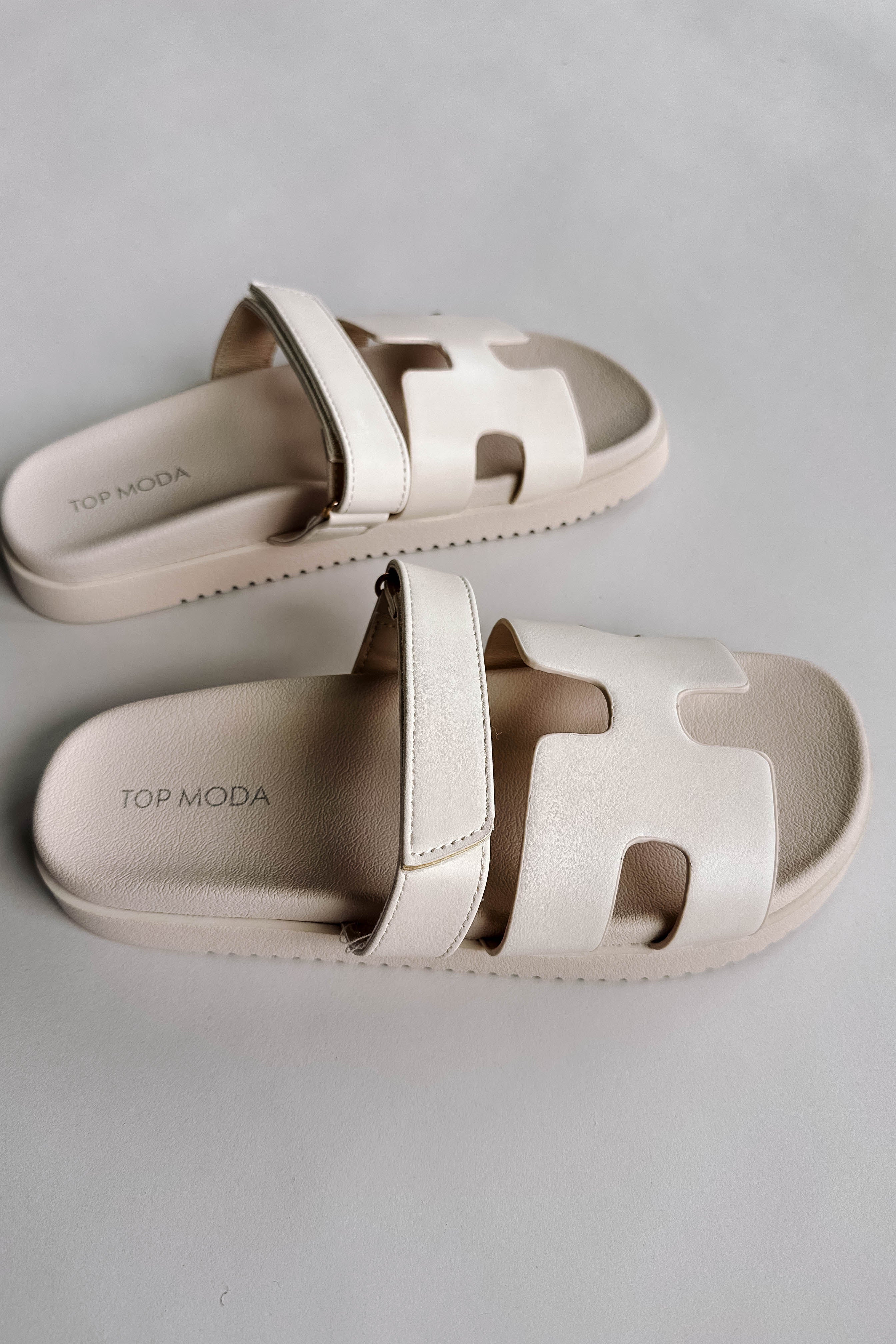 Jade Strap Sandal in Ivory - Image 4