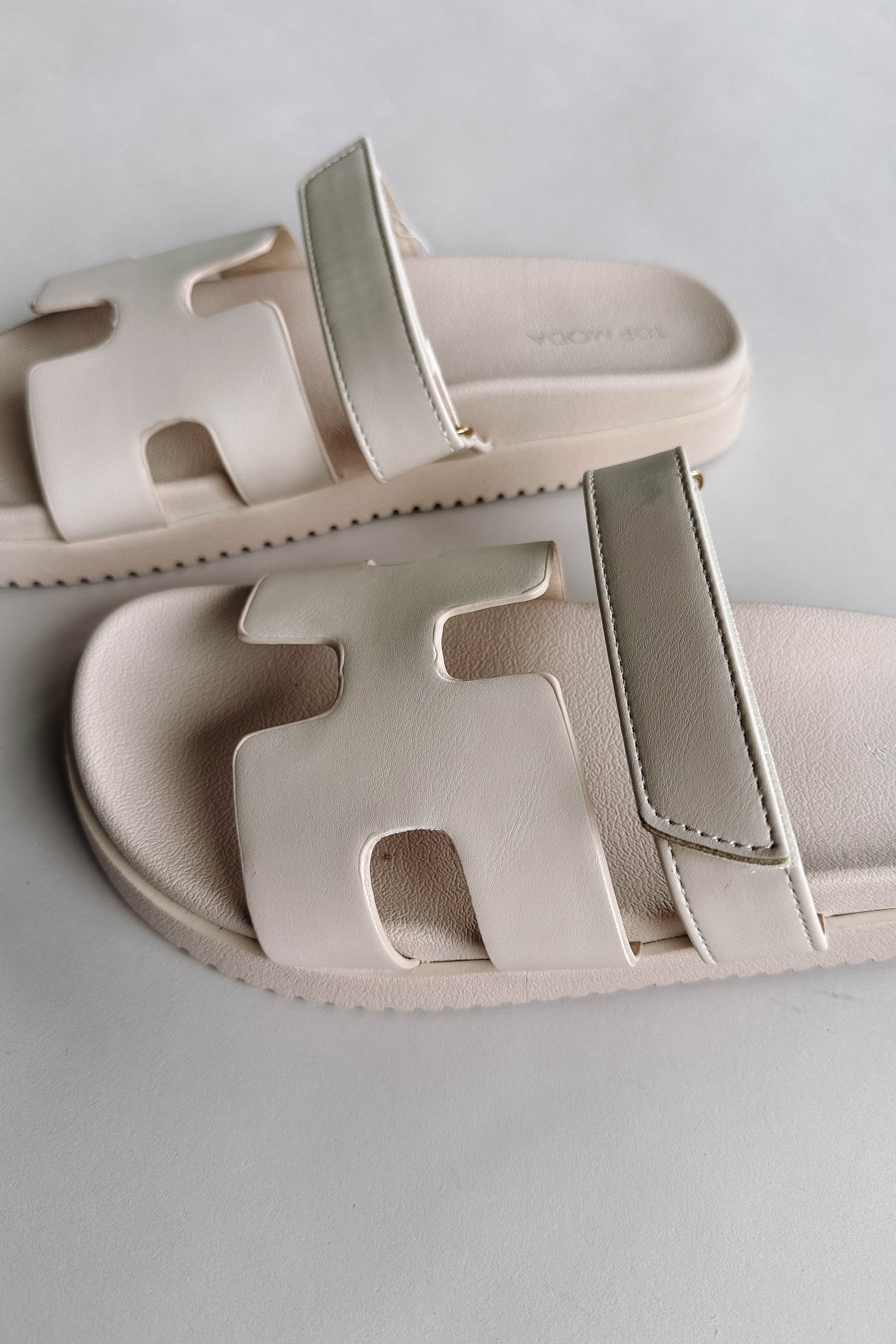 Jade Strap Sandal in Ivory - Image 6