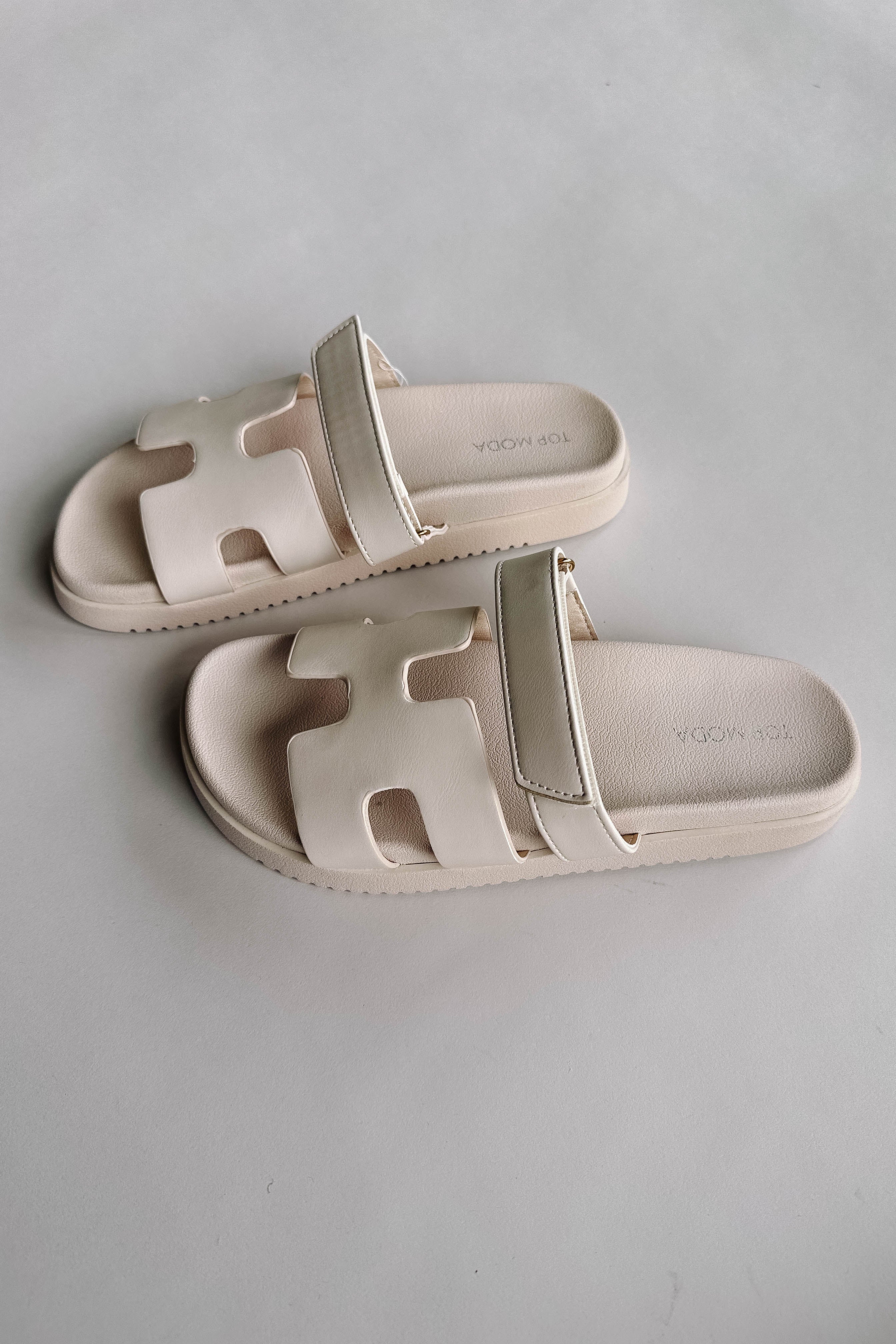 Jade Strap Sandal in Ivory - Image 7