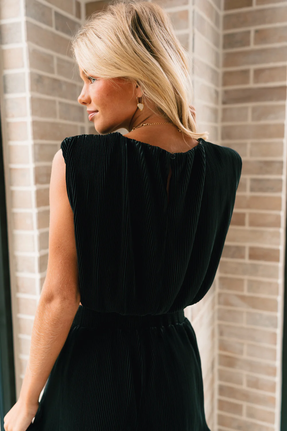 Madeline Black Plisse Top - Image 7
