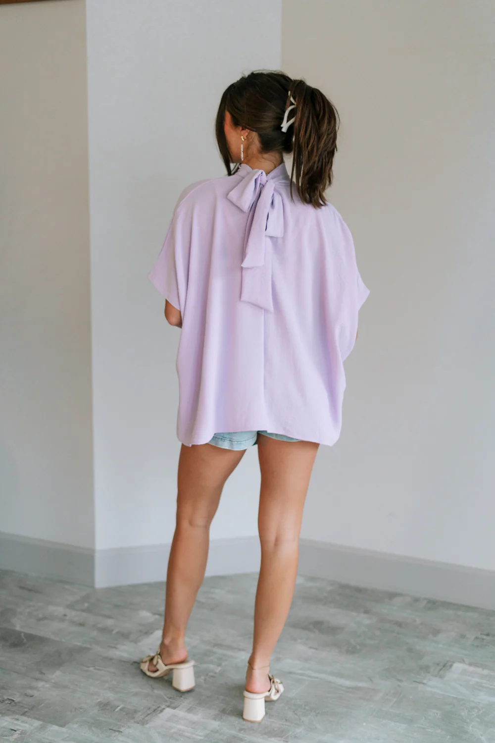 Madilyn Lavender High Neck Top - Image 9