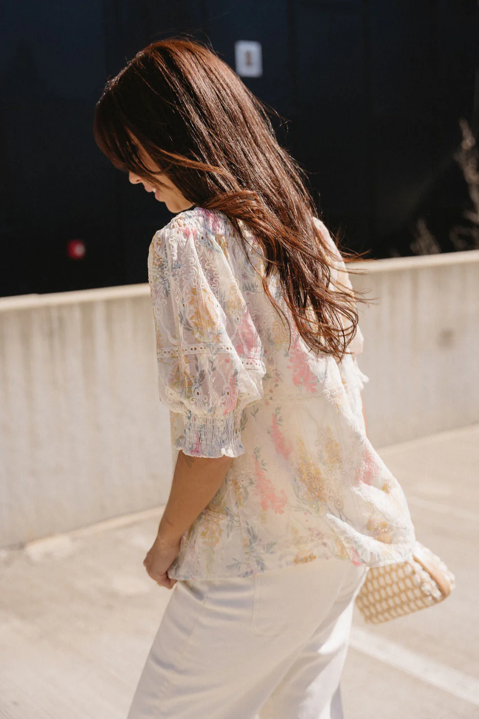 Madilyn Yellow Multi Floral Paisley Top - Image 3