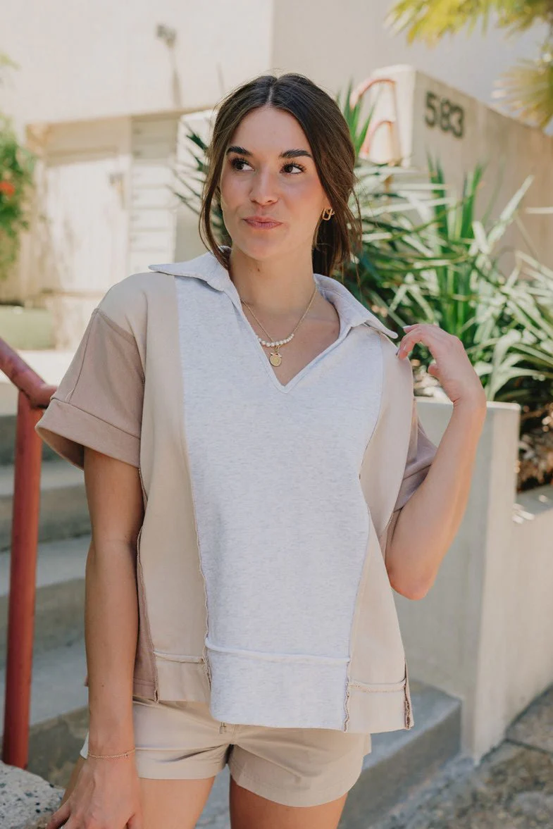 Malia Multi-Color Short Sleeve Top