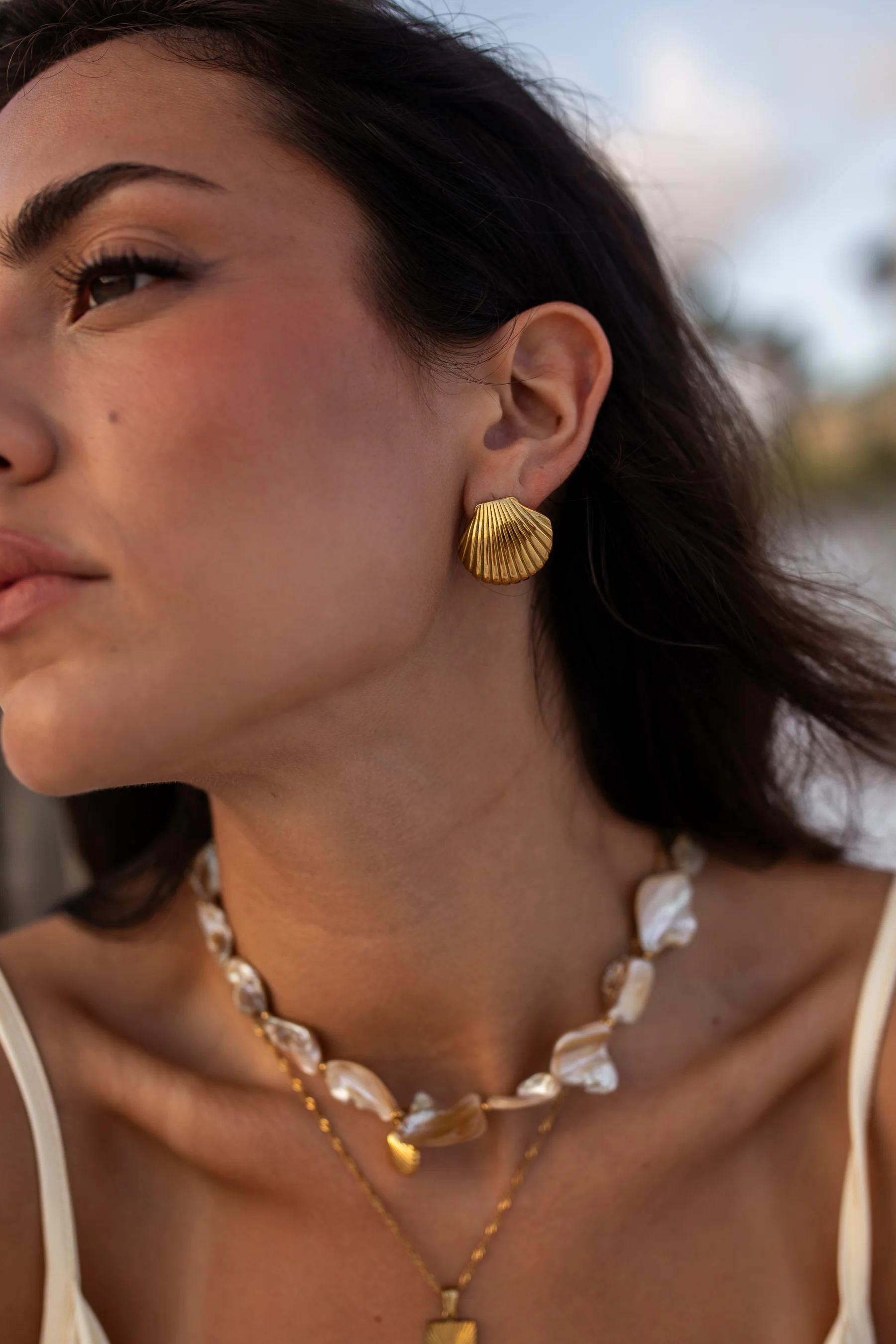ALCO Marella Gold Seashell Earring - Image 2