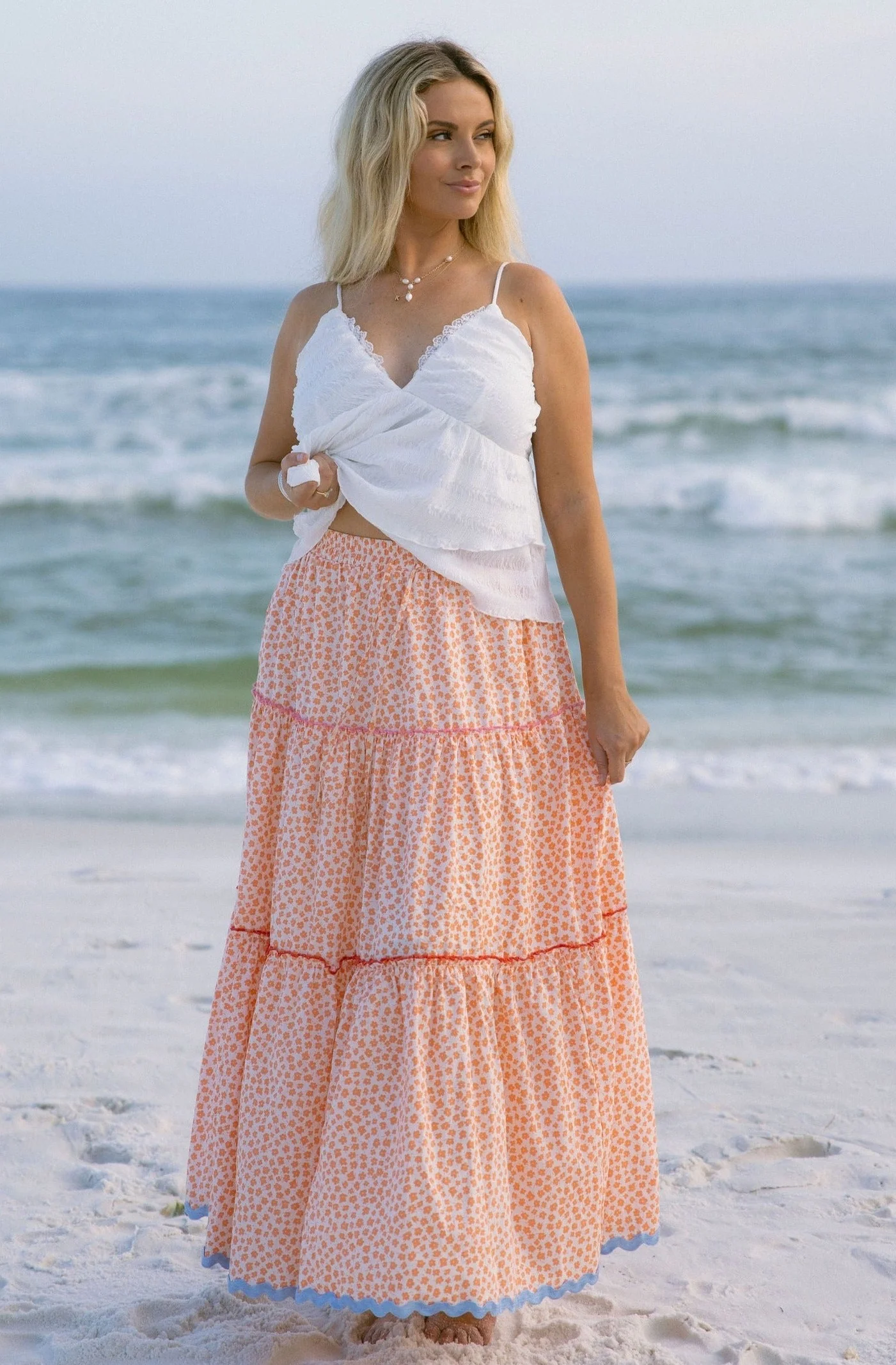 Marisol Tiered Floral Maxi Skirt - Image 2