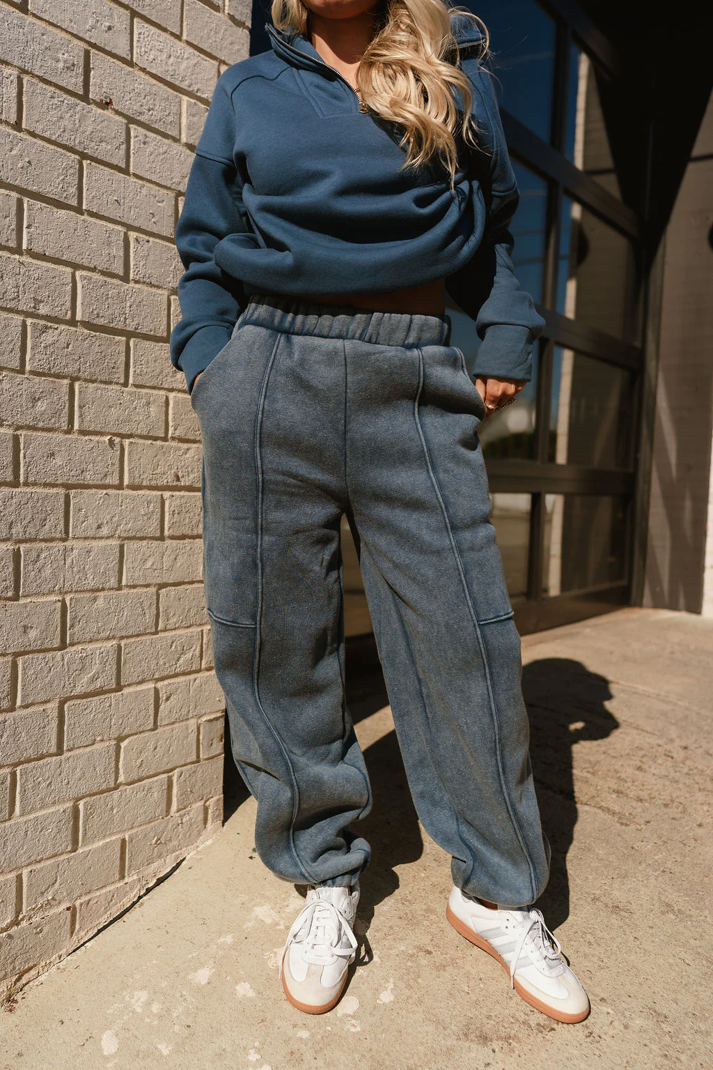 Marissa Washed Blue Jogger Pants - Image 3
