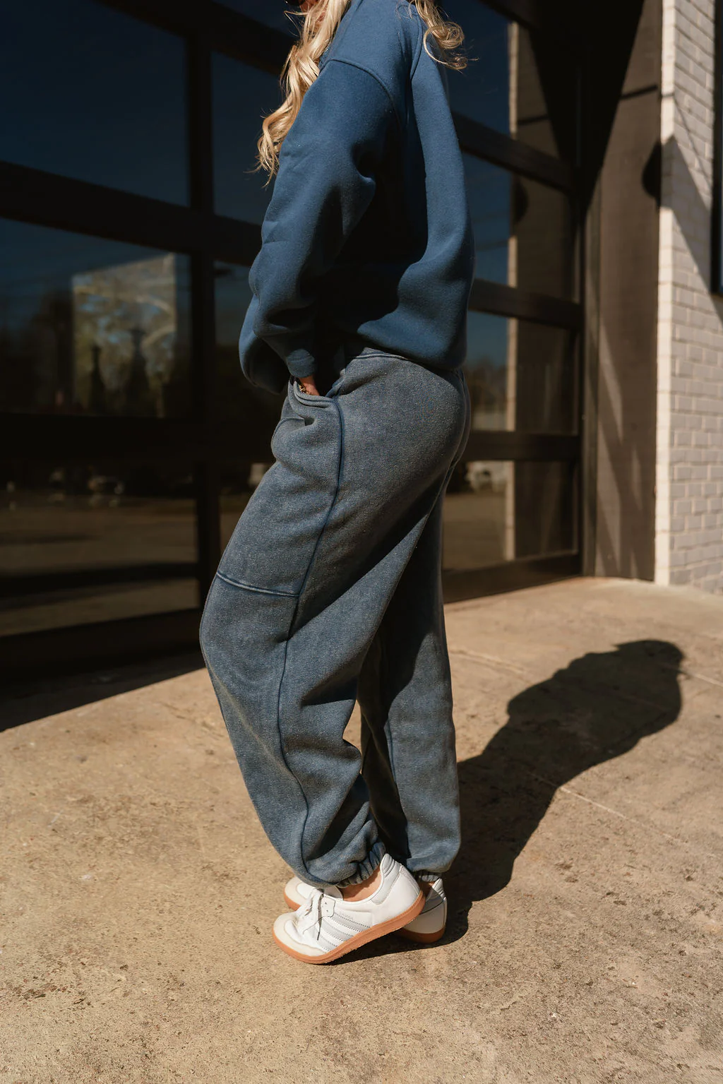 Marissa Washed Blue Jogger Pants - Image 4