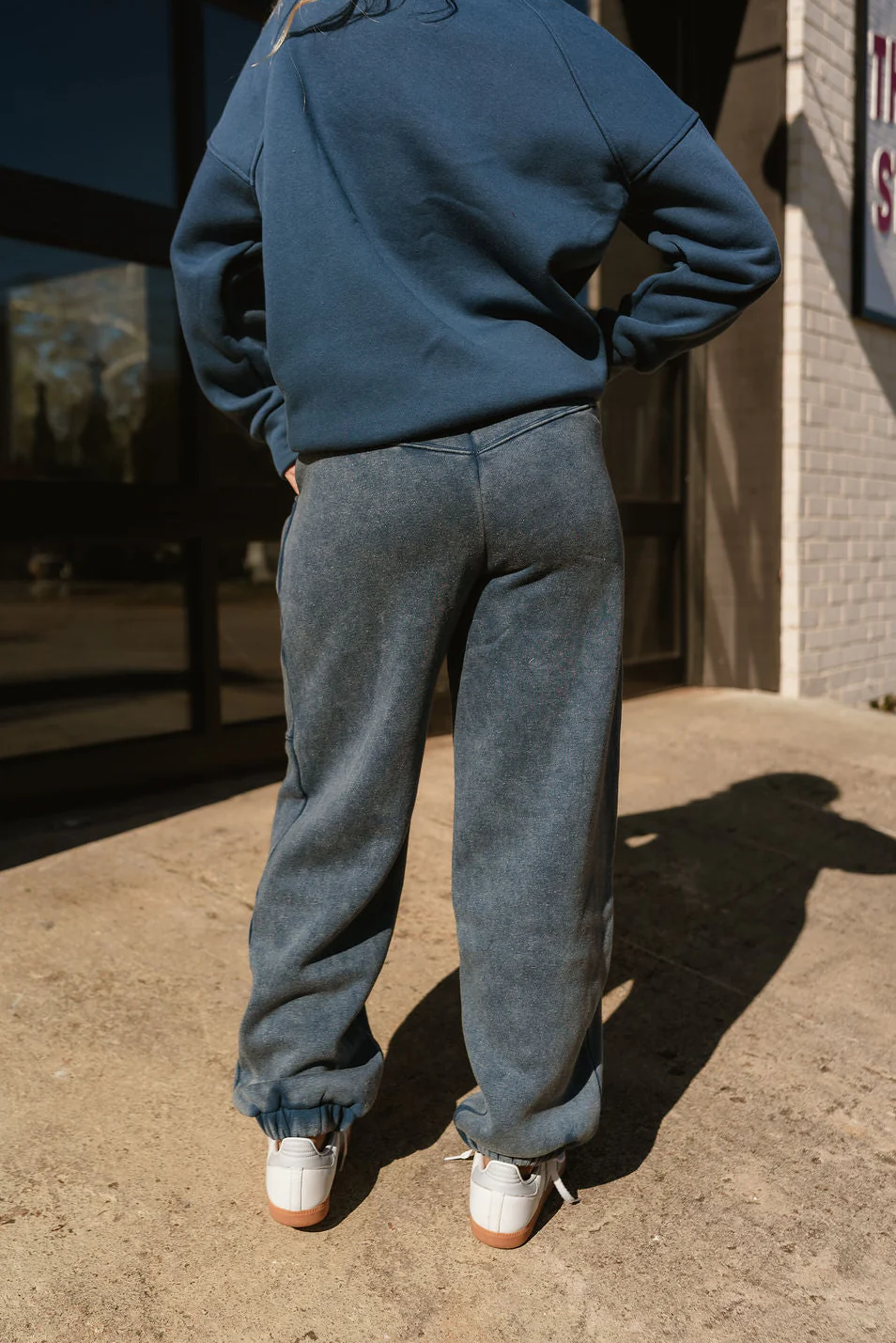 Marissa Washed Blue Jogger Pants - Image 6