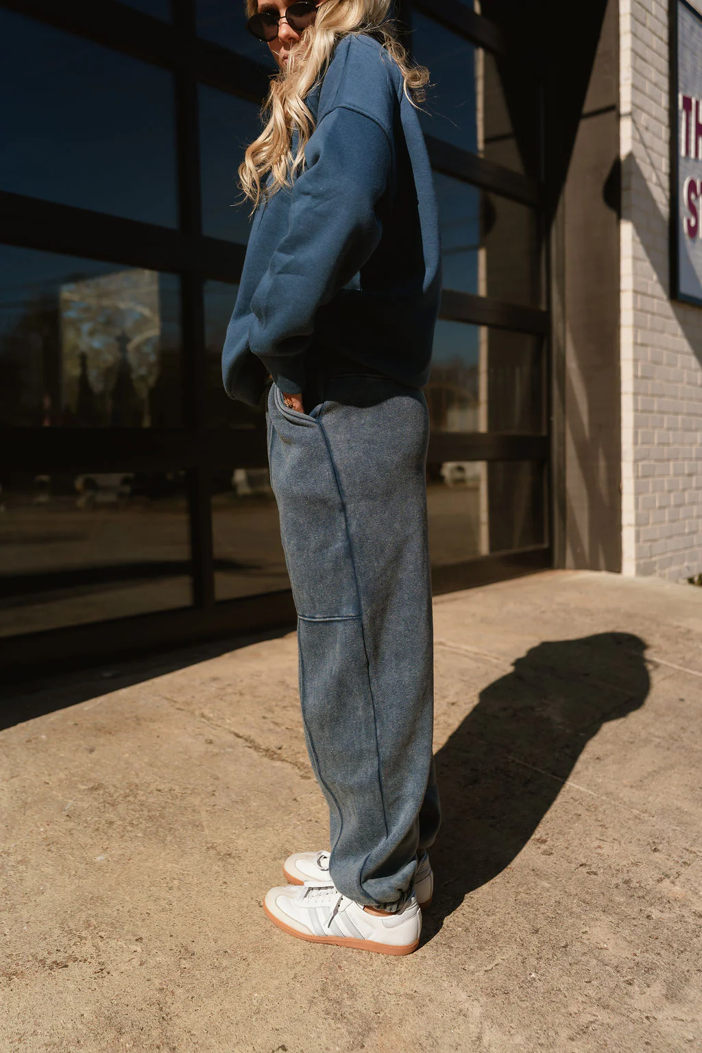 Marissa Washed Blue Jogger Pants - Image 7