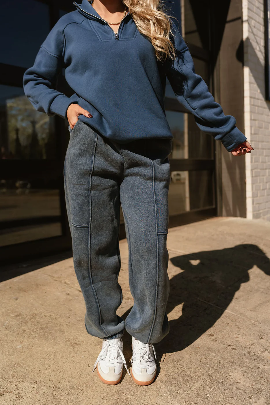 Marissa Washed Blue Jogger Pants - Image 8