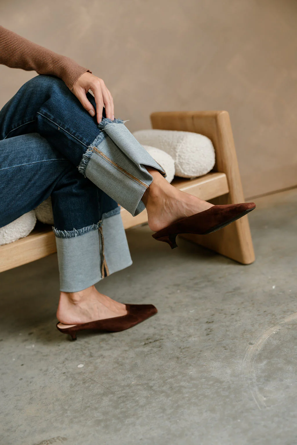 Matisse Classy Cappuccino Kitten Heel Mule - Image 3