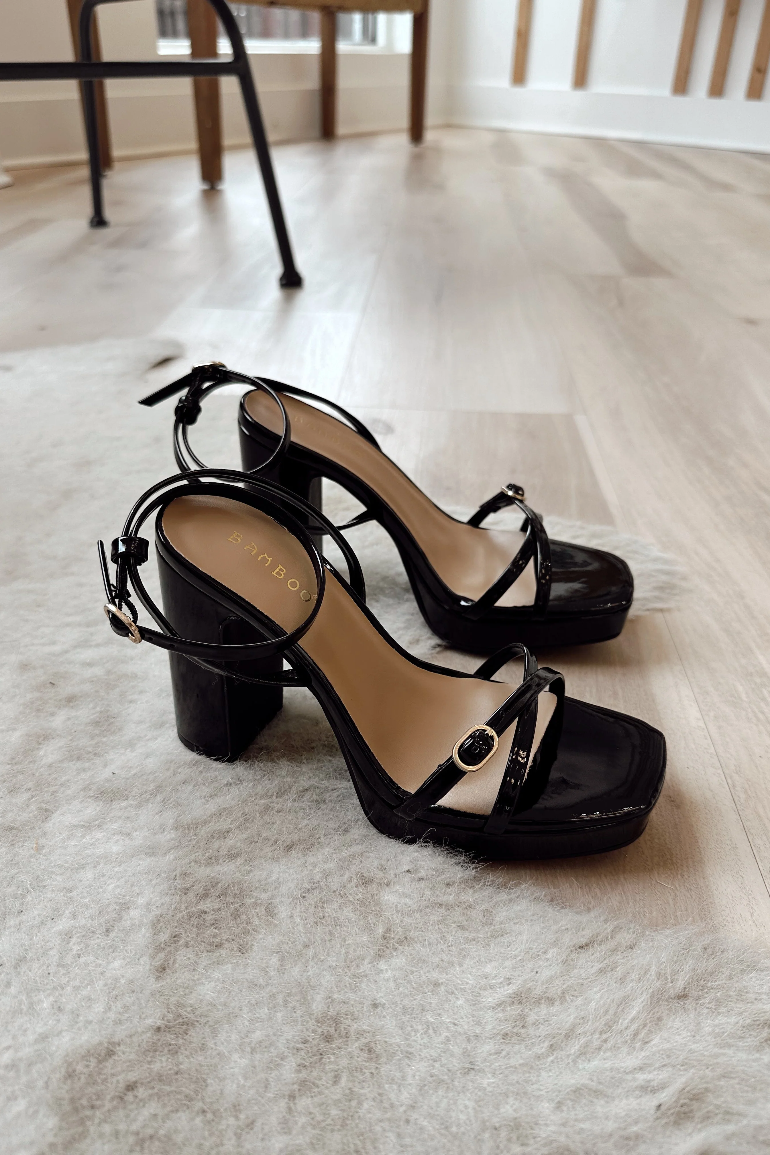 Melissa Black Patent Leather Block Heel - Image 8