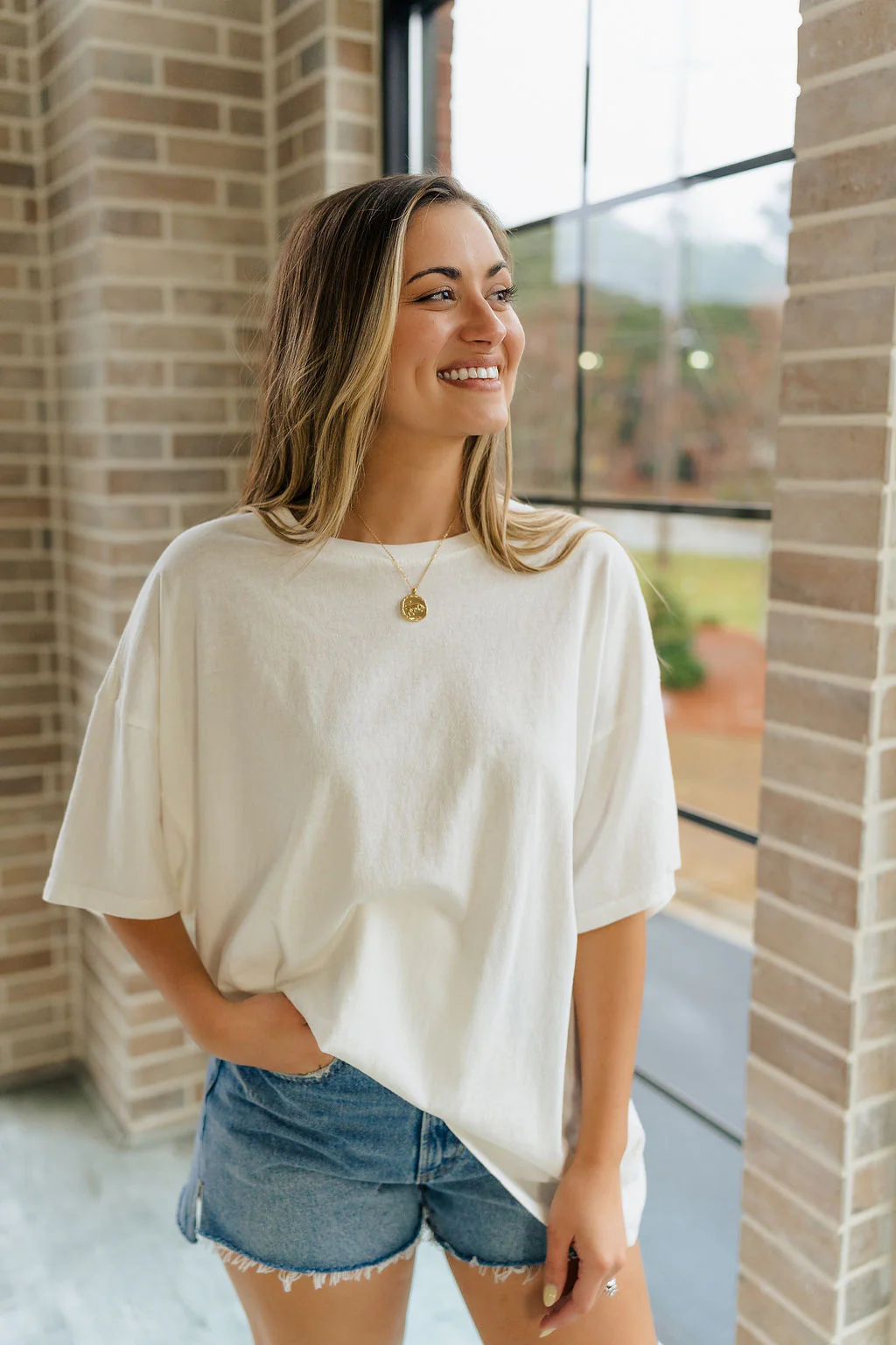 Melissa Off White Short Sleeve Top