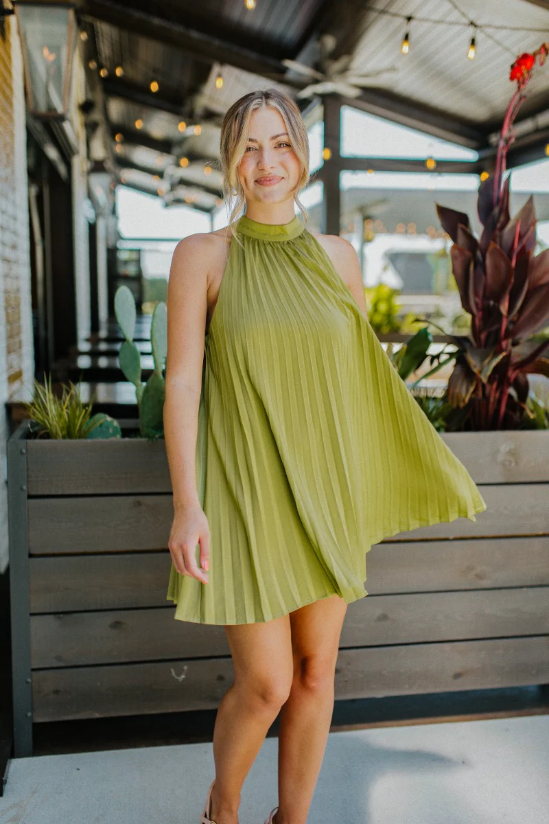 Melrose Pleated Dress - Image 2