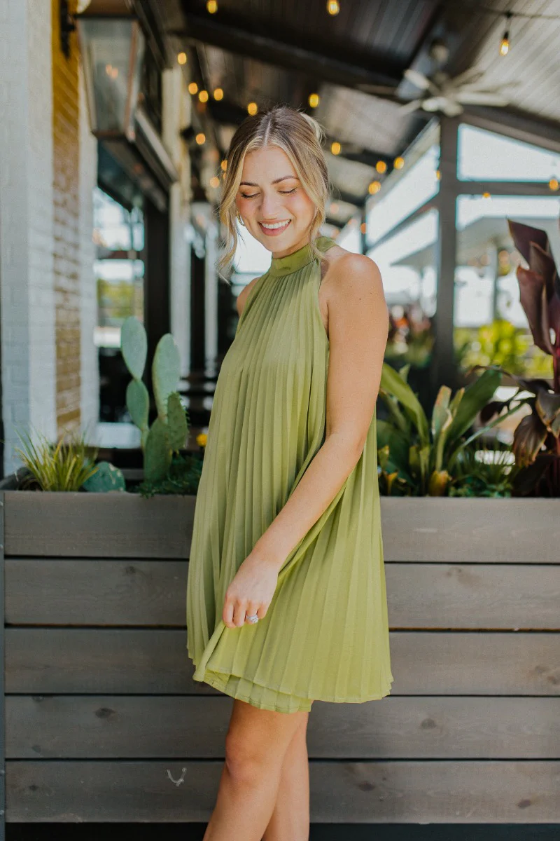 Melrose Pleated Dress - Image 3
