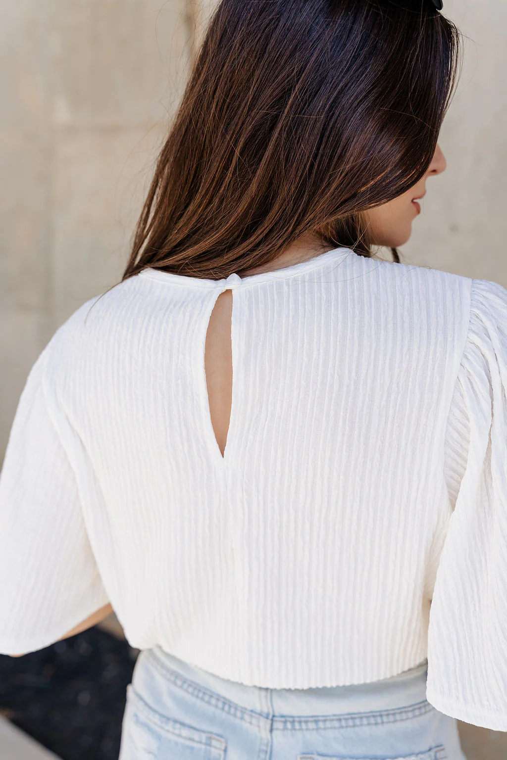 Merritt Ivory Short Sleeve Top - Image 7