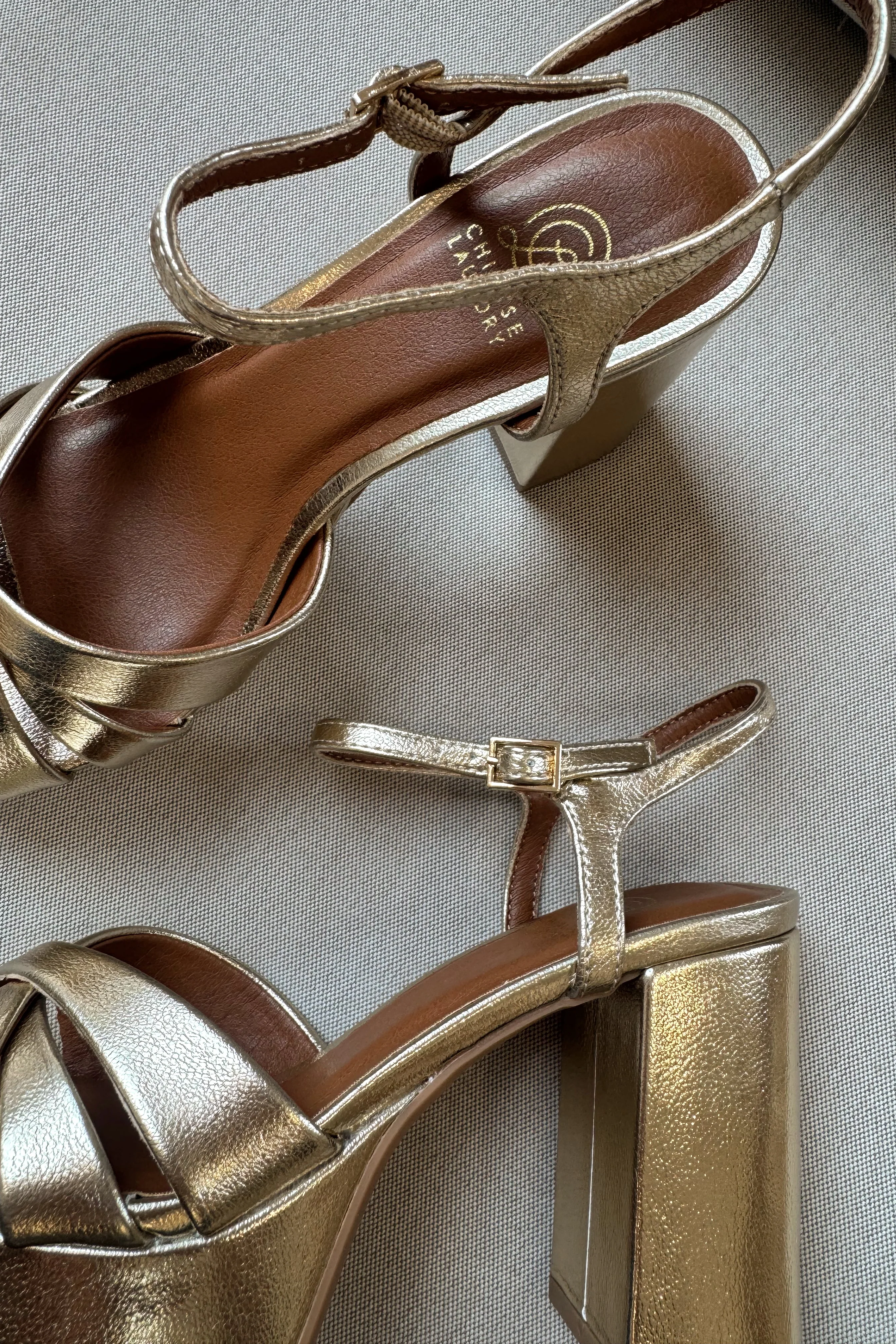 Chinese Laundry Tessa Gold Platform Heel - Image 4