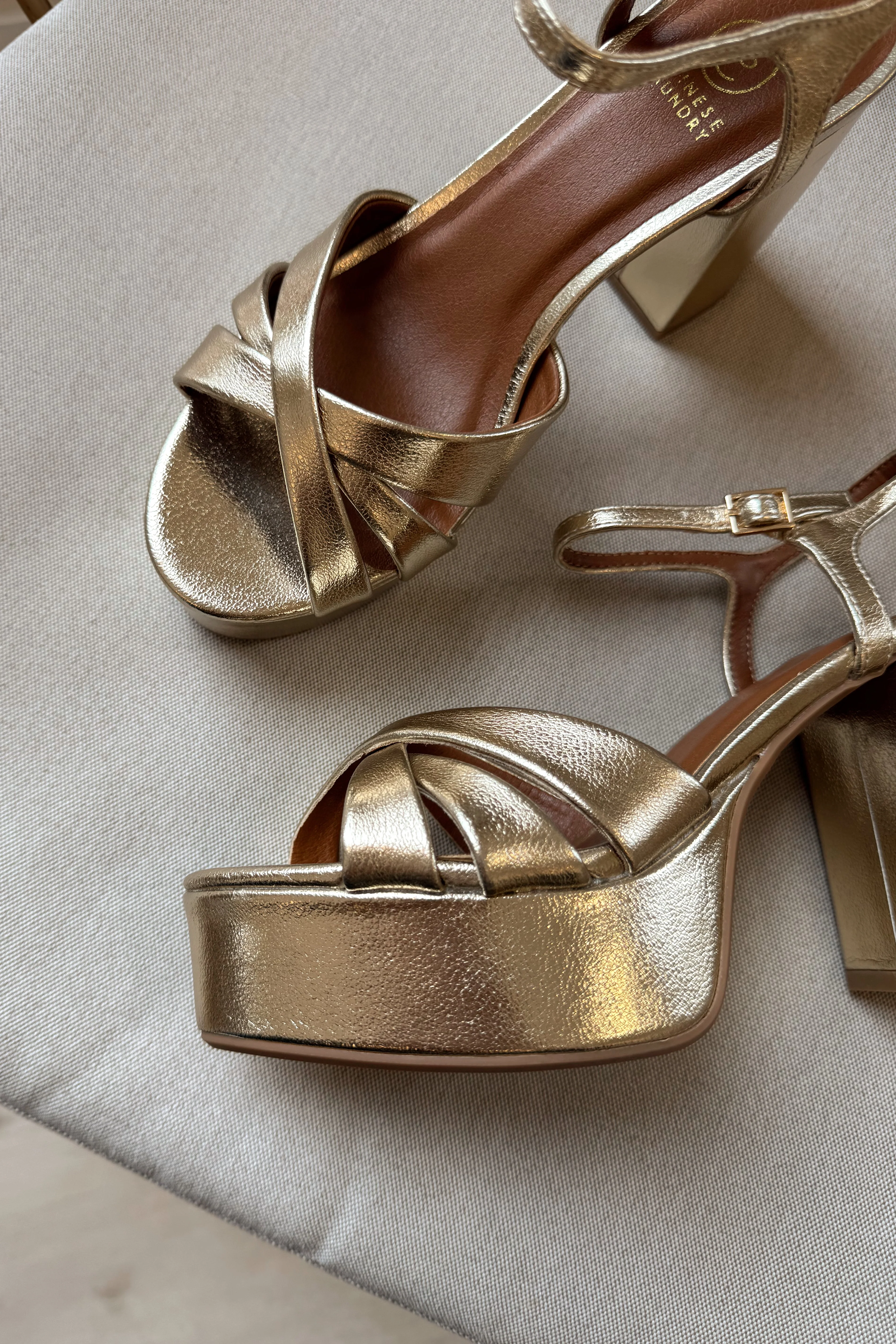 Chinese Laundry Tessa Gold Platform Heel - Image 7