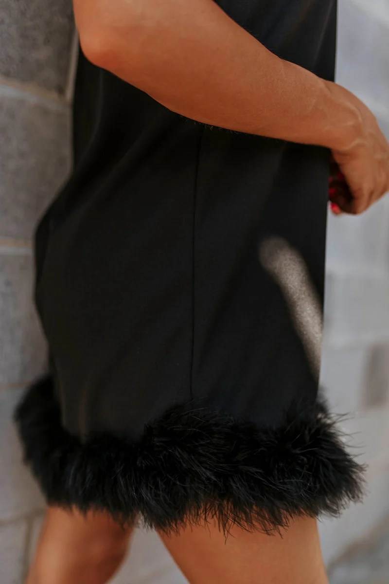 Midnight Magic Feather Dress - Image 6