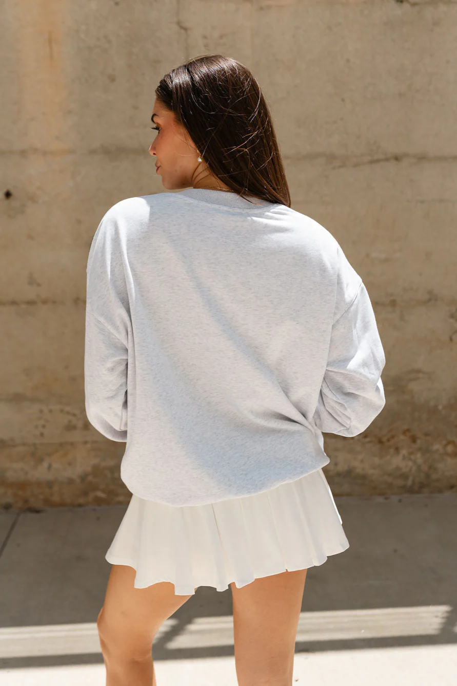 Mila USA Floral Heather Grey Sweatshirt - Image 8