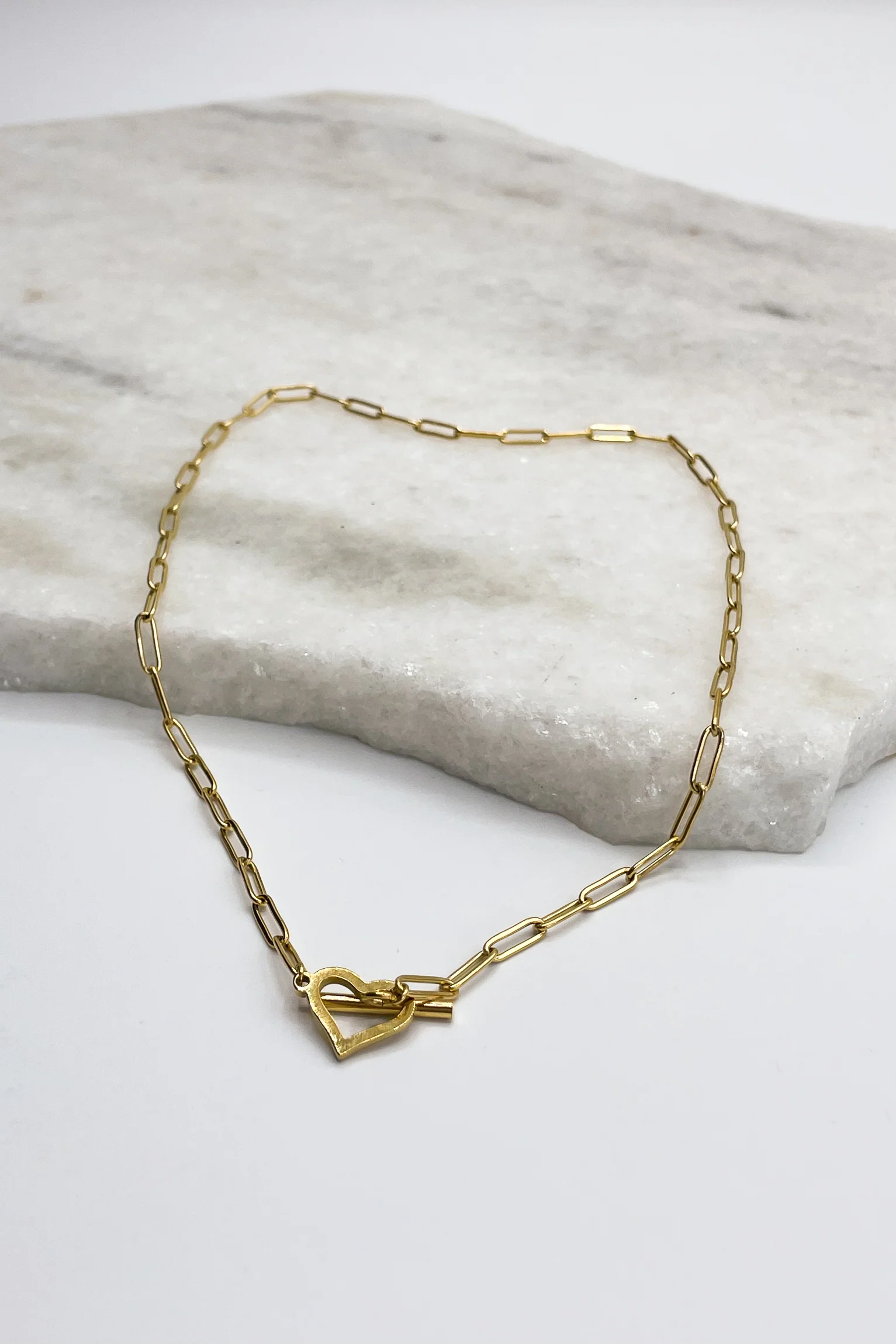 Millie Gold Heart Necklace