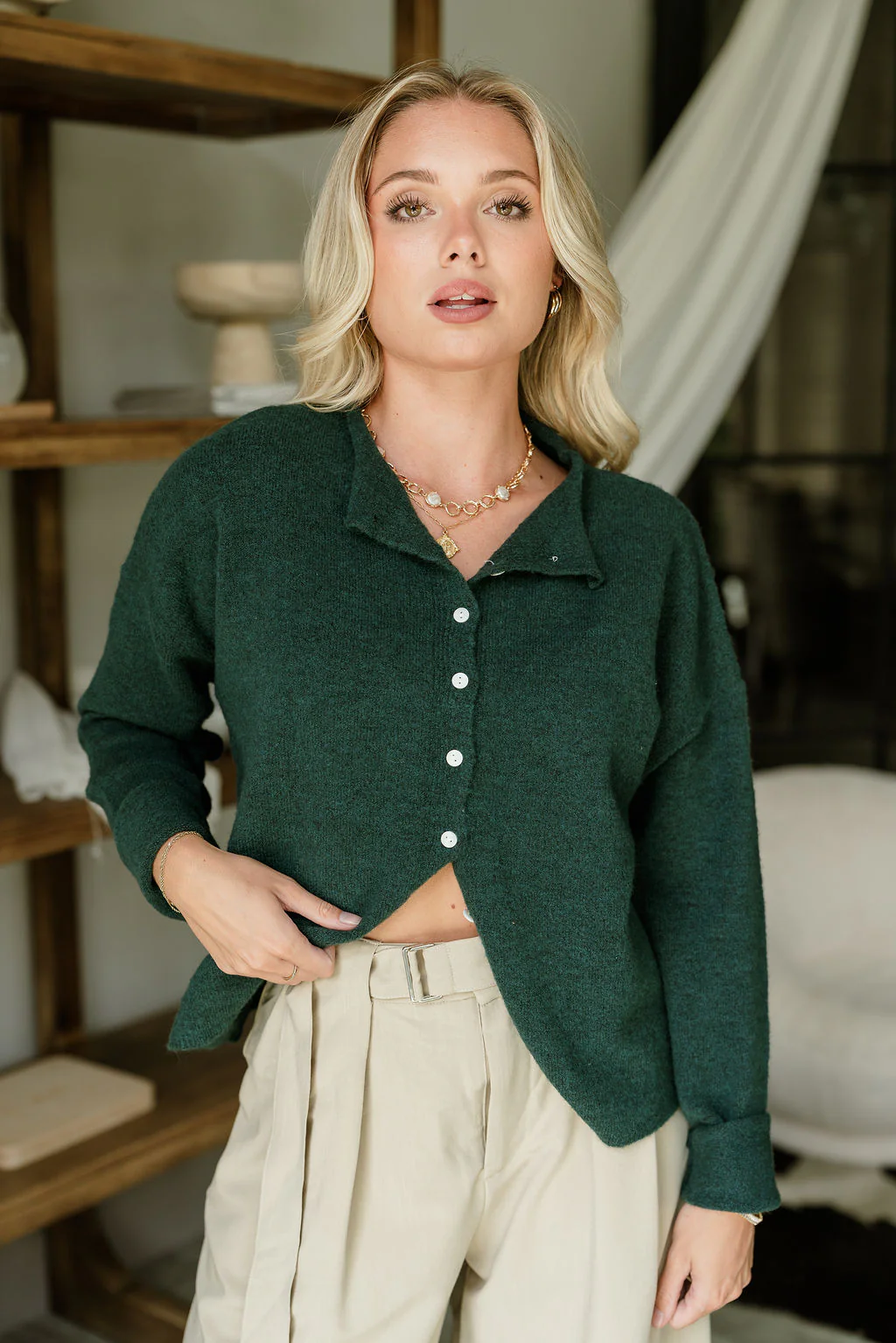 Misha Hunter Green Cardigan - Image 5