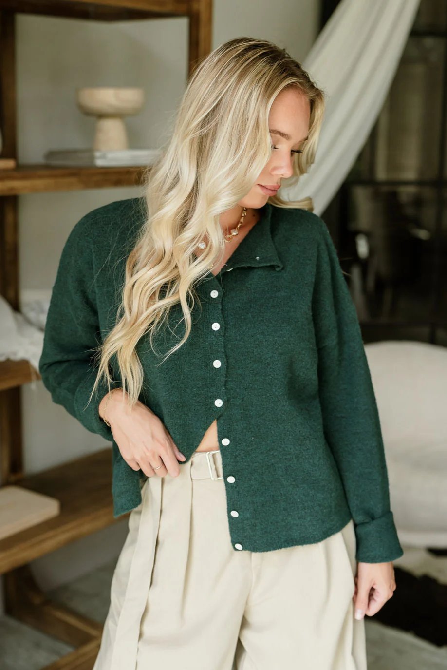 Misha Hunter Green Cardigan - Image 6