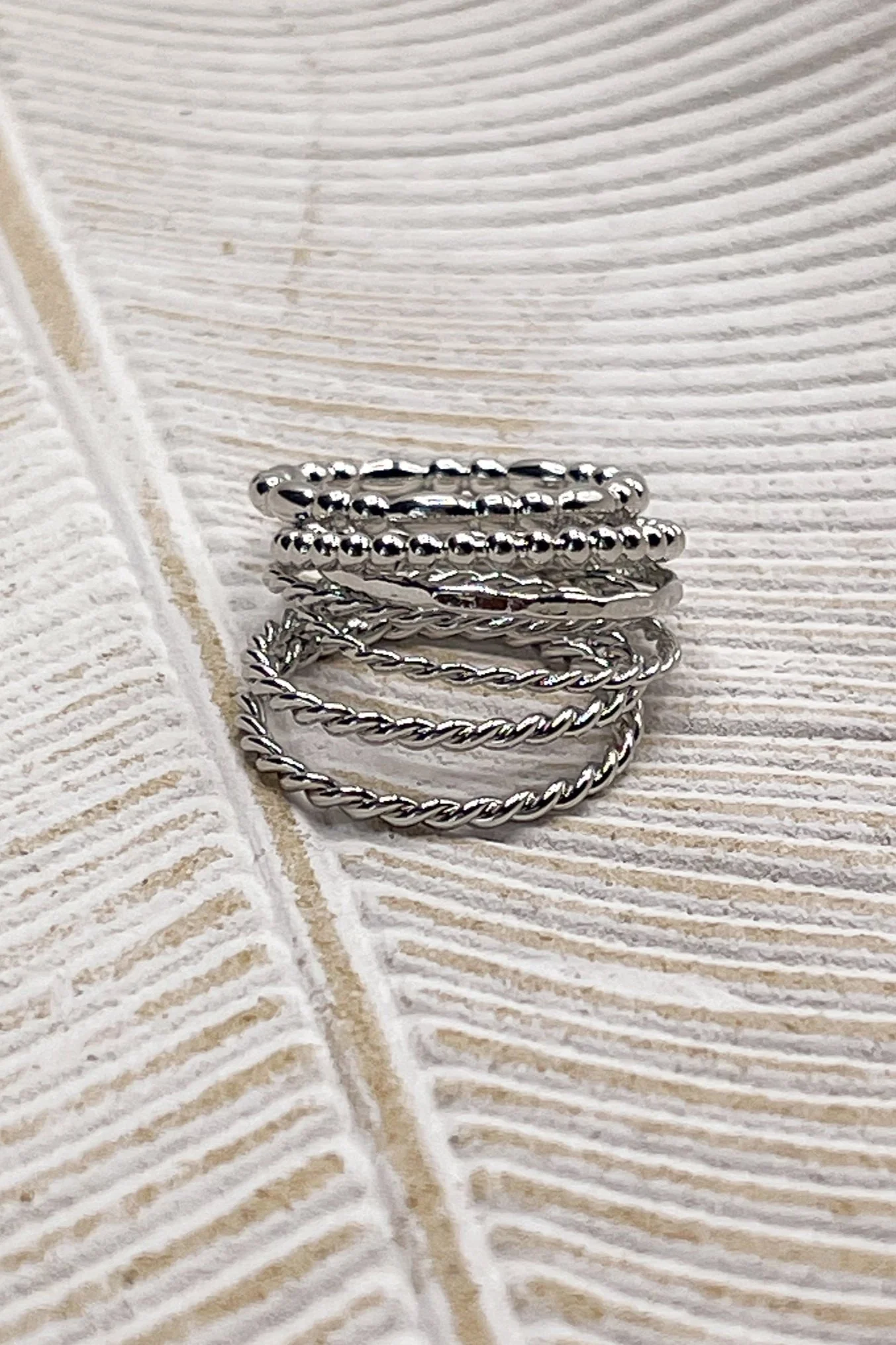 Misha Silver Ring Set