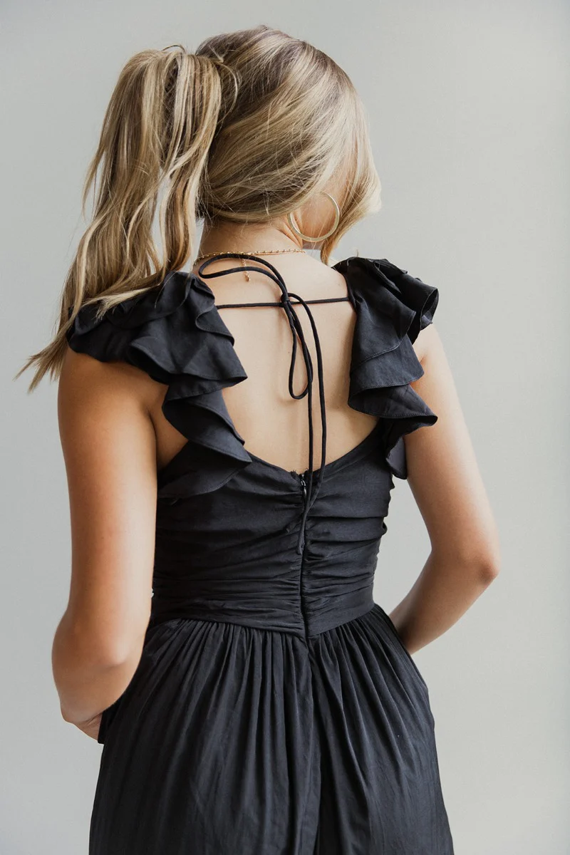 Moment In Time Jumpsuit in Black - Image 5