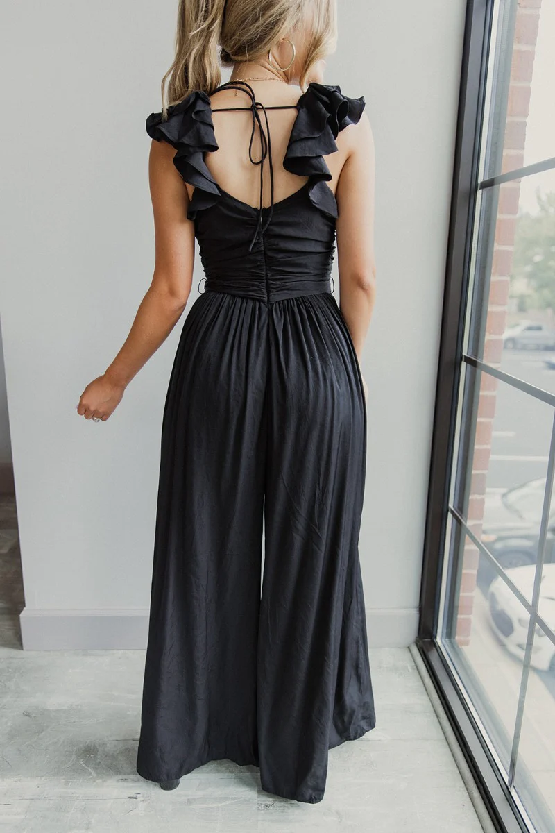 Moment In Time Jumpsuit in Black - Image 6