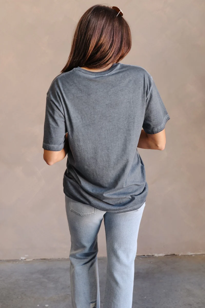 Nashville Charcoal Grey Short Sleeve Graphic Tee - Image 7