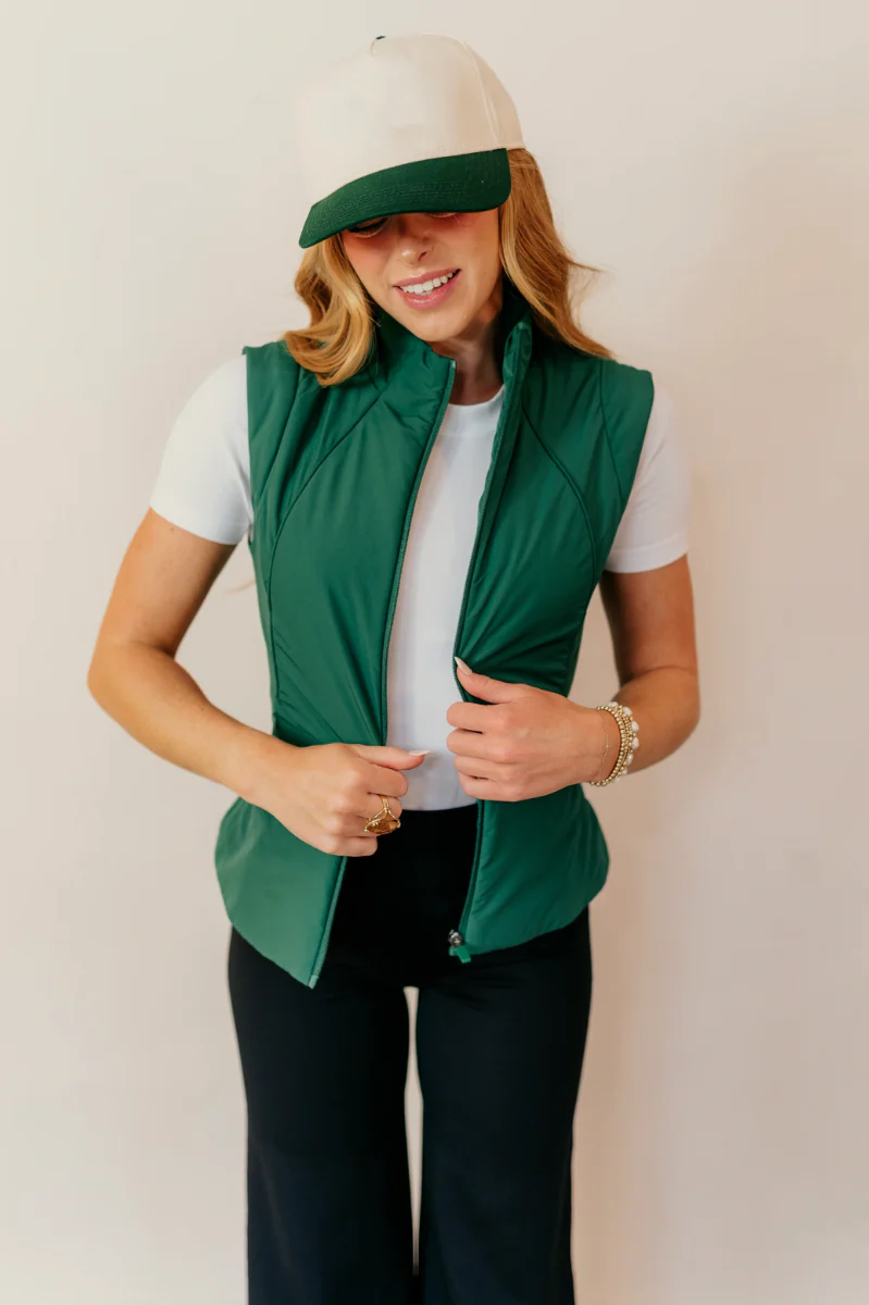 Naya Hunter Green Athletic Vest