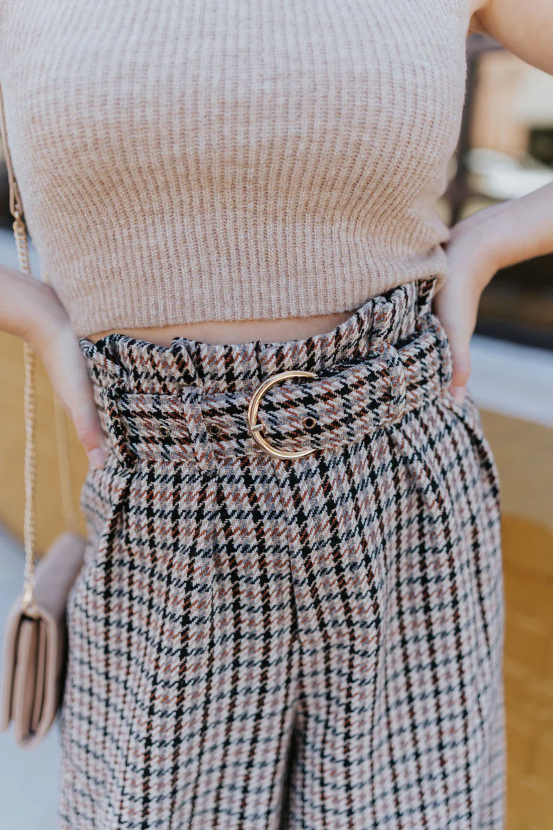 New In Town Houndstooth Pants - Image 3