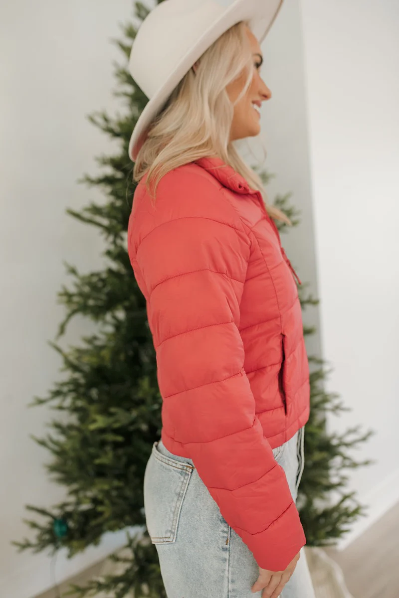 Next Adventure Puffer Jacket in Hibiscus - Image 6