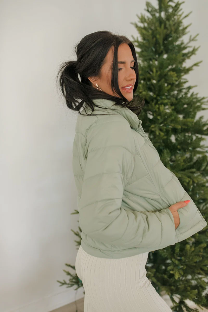 Next Adventure Puffer Jacket in Moss - Image 6