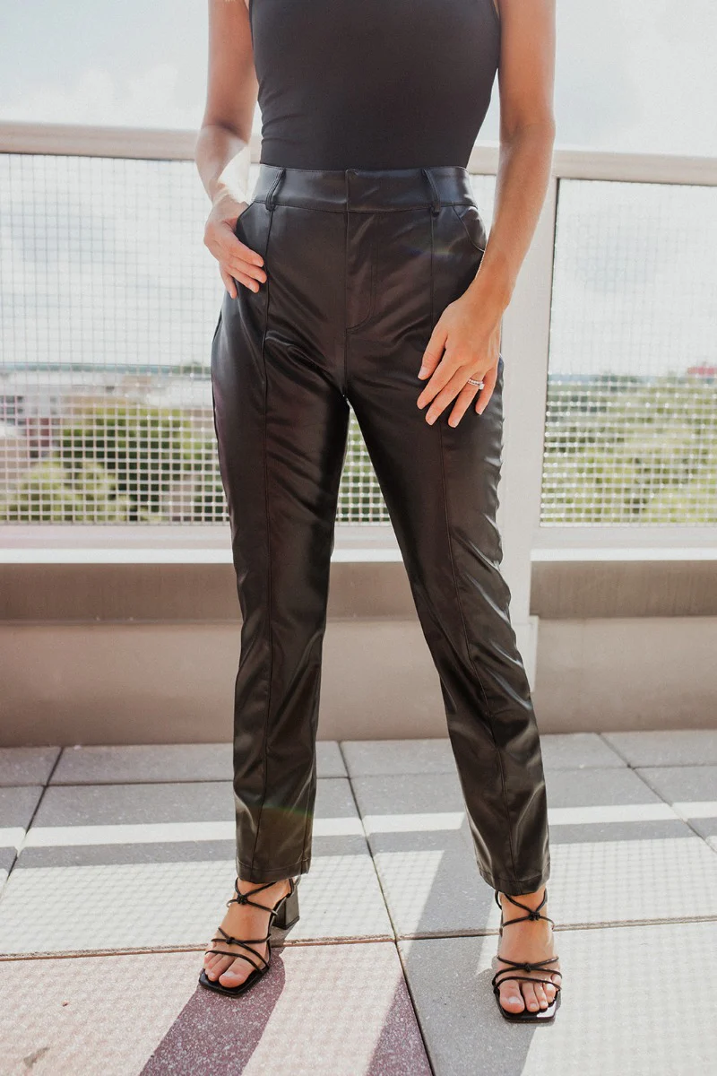 Next Level Straight Leg Pants In Black - Image 6