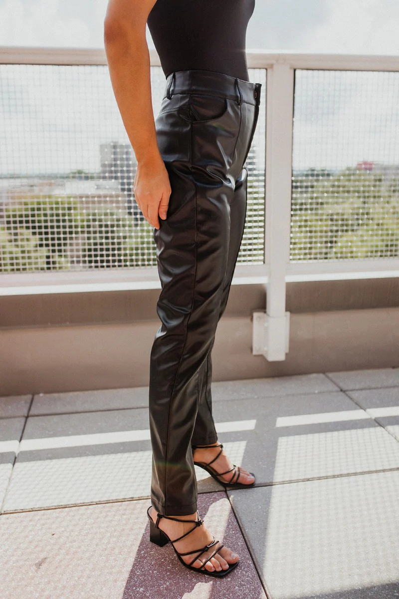 Next Level Straight Leg Pants In Black - Image 7