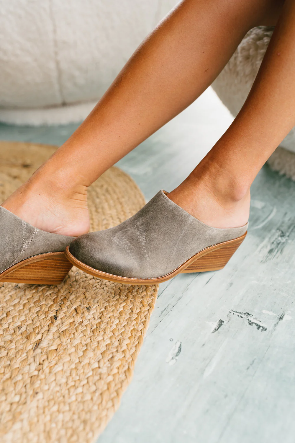 Sofft Nicki Grey Mules - Image 2