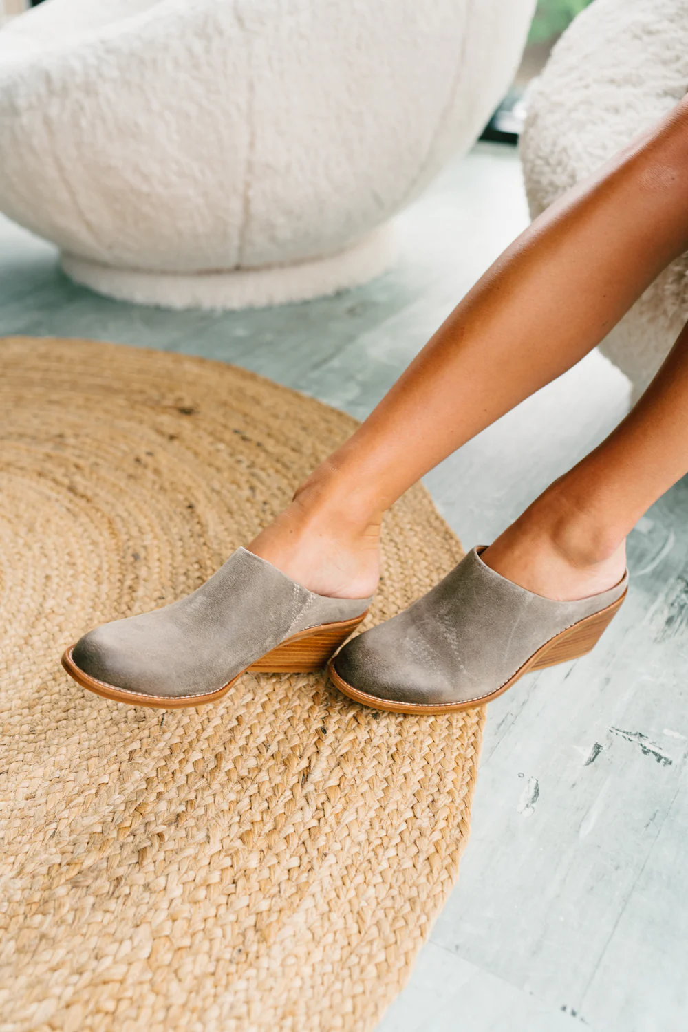 Sofft Nicki Grey Mules - Image 3