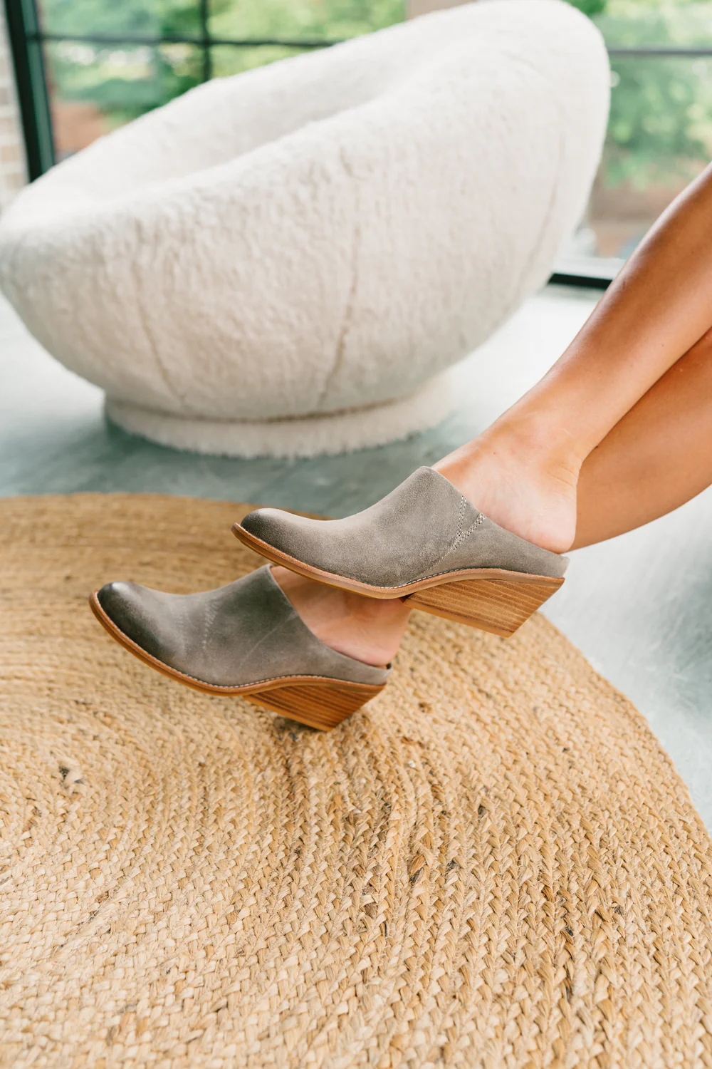 Sofft Nicki Grey Mules - Image 4