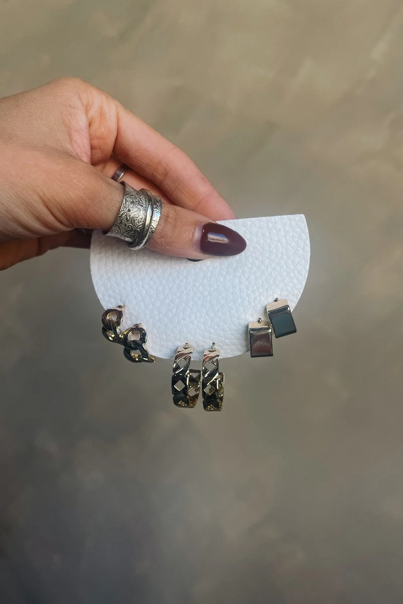 Nora Gold Hoops Earring Set